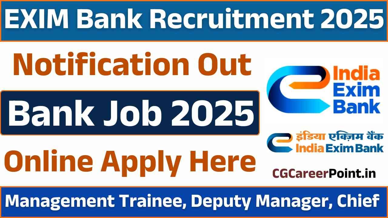 EXIM Bank Recruitment 2025: Notification Out for 28 Posts Apply Now 2 EXIM Bank Recruitment 2025: Notification Out for 28 Posts Apply Now EXIM Bank Recruitment 2025
