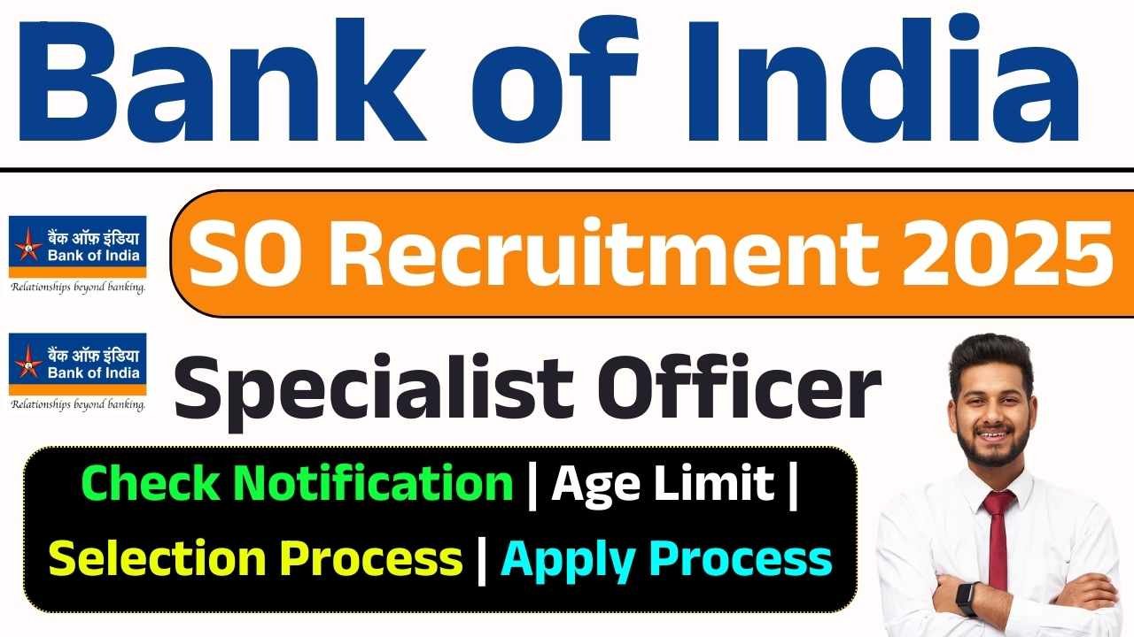 Bank of India SO Recruitment 2025